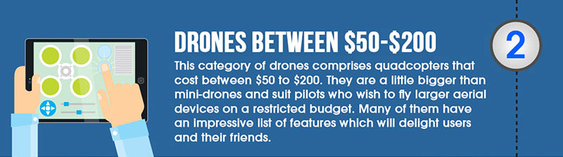 drones between $50-$200