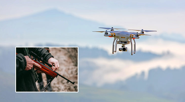 drones used for hunting